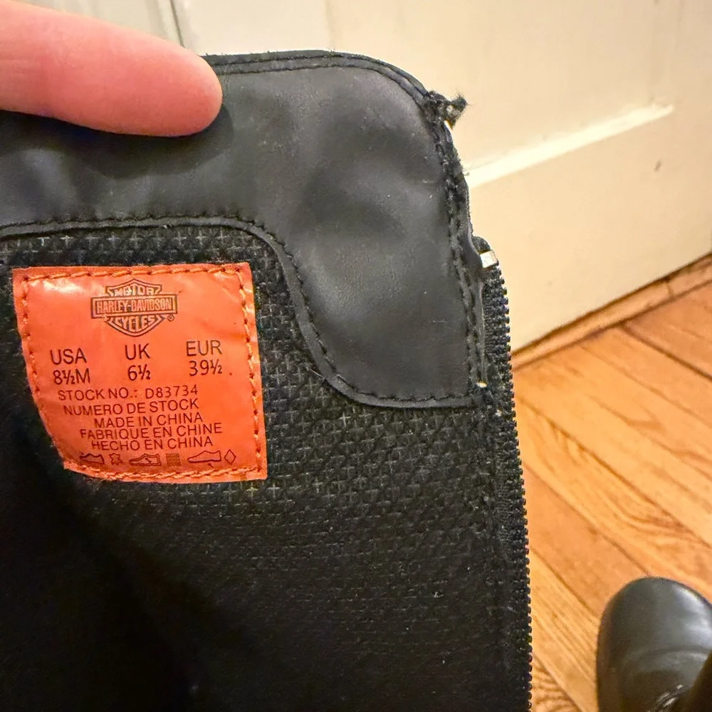 Harley-Davidson Black Textured Footwear - Picture 14 of 16